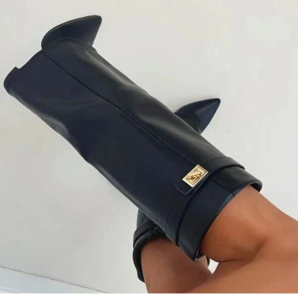 Bottes Hautes à Bout Pointu Pour Femme