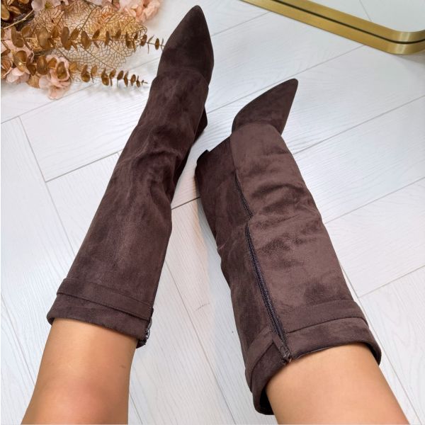 Bottes Hautes à Bout Pointu Pour Femme