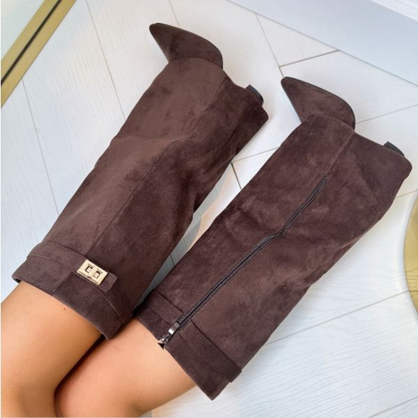 Bottes Hautes à Bout Pointu Pour Femme