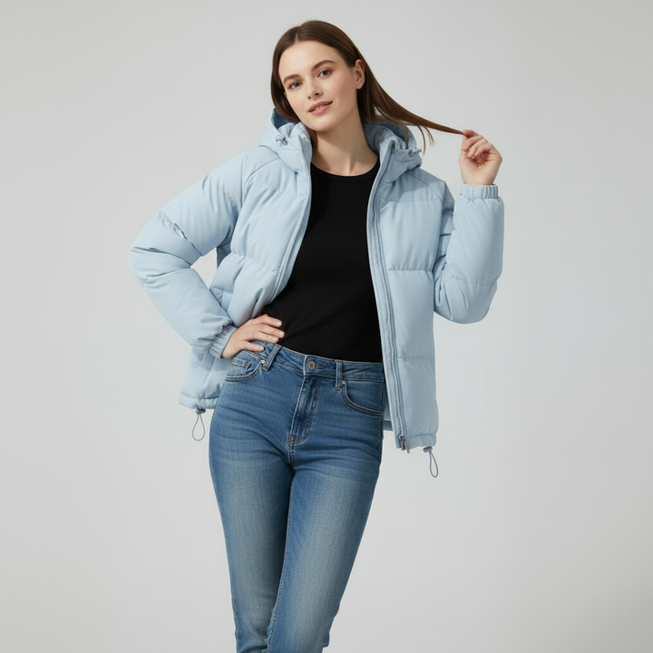 Warm Quilted Puffer Parka for Women