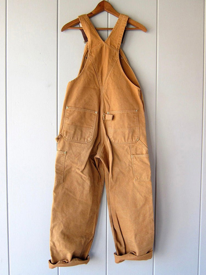 Women's Utility Cargo Jumpsuit with Adjustable Straps