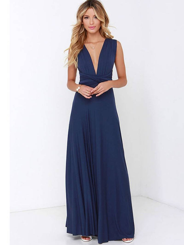 Robe Maxi Femme Asymétrique Une Épaule Soirée