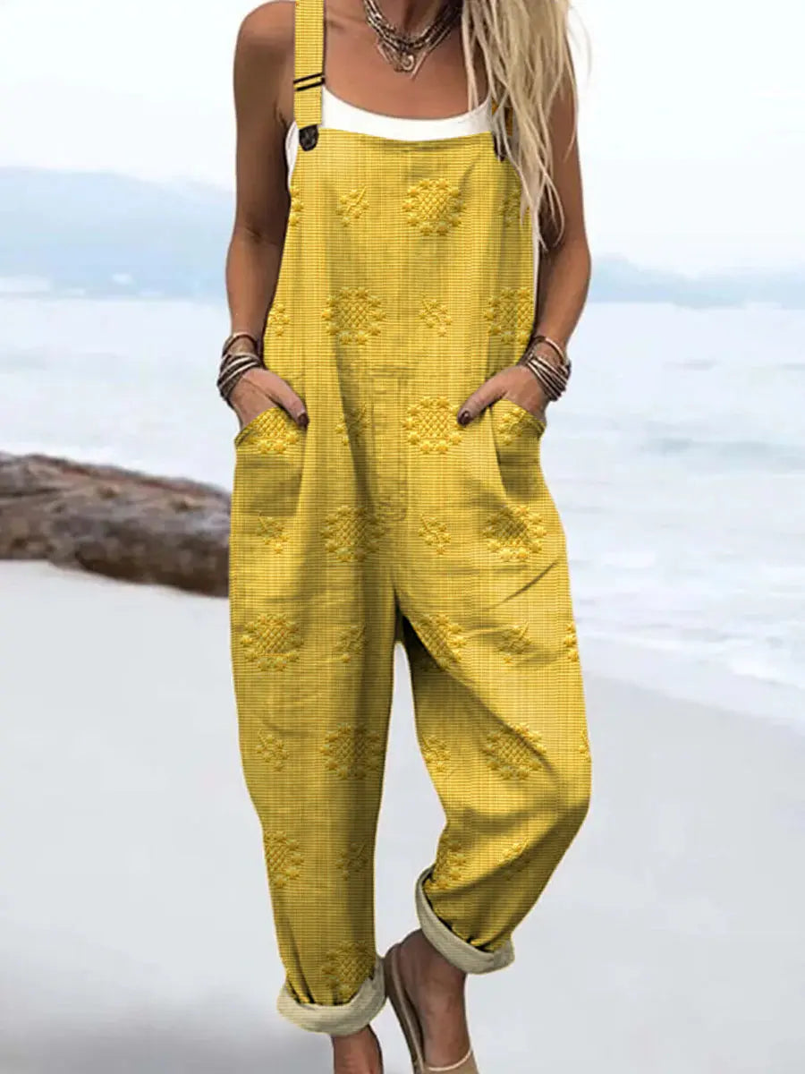 Combinaison Large Femme Motif Poches