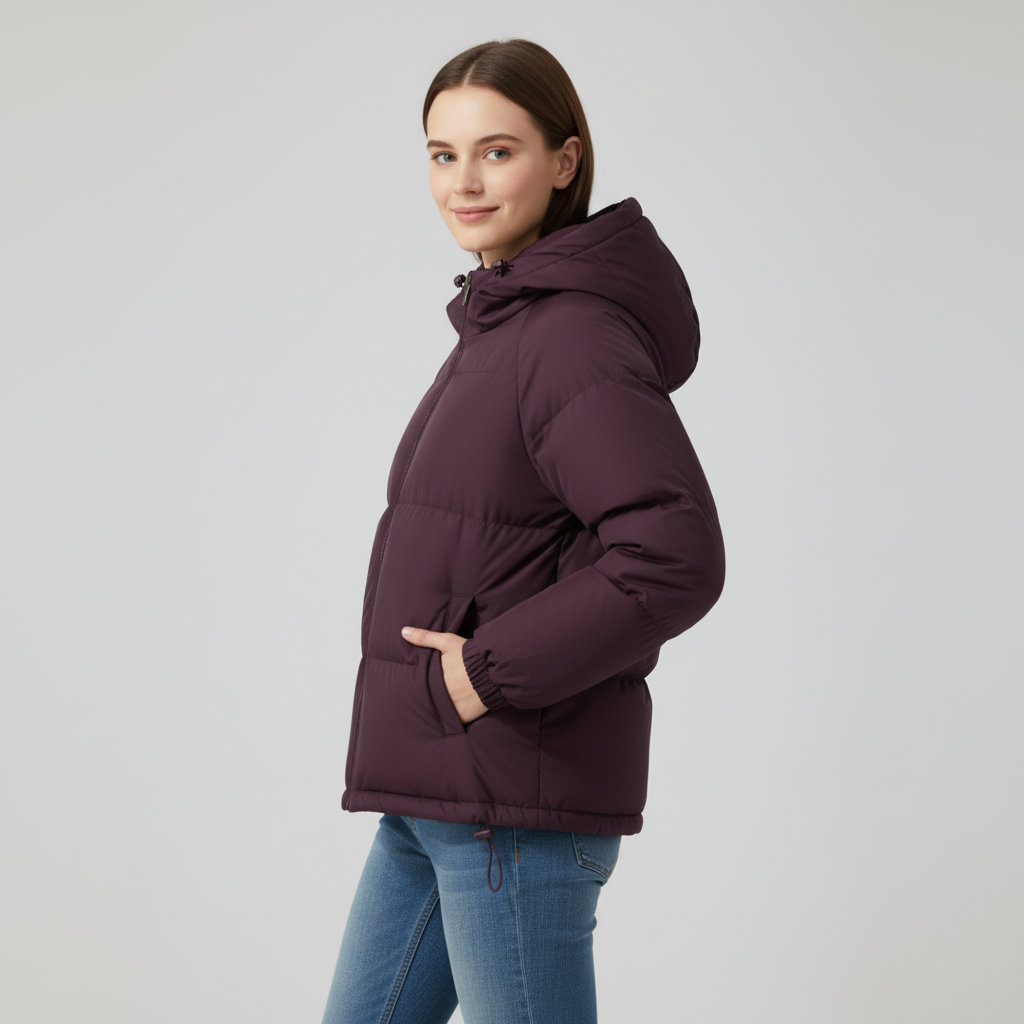 Warm Quilted Puffer Parka for Women
