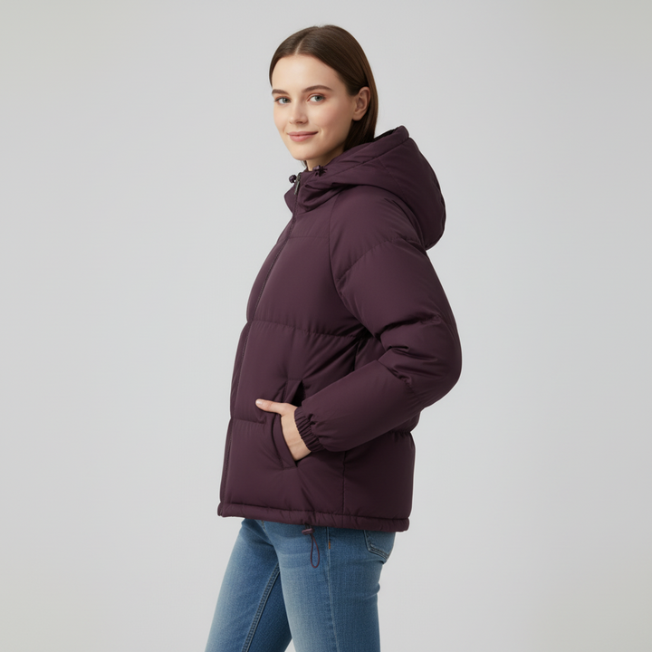 Warm Quilted Puffer Parka for Women