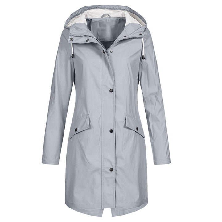 Imperméable Long à Capuche Pour Femme