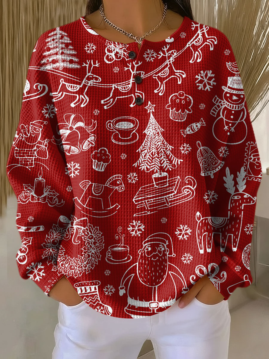 Comfortable Women's Winter Jacquard Pullover