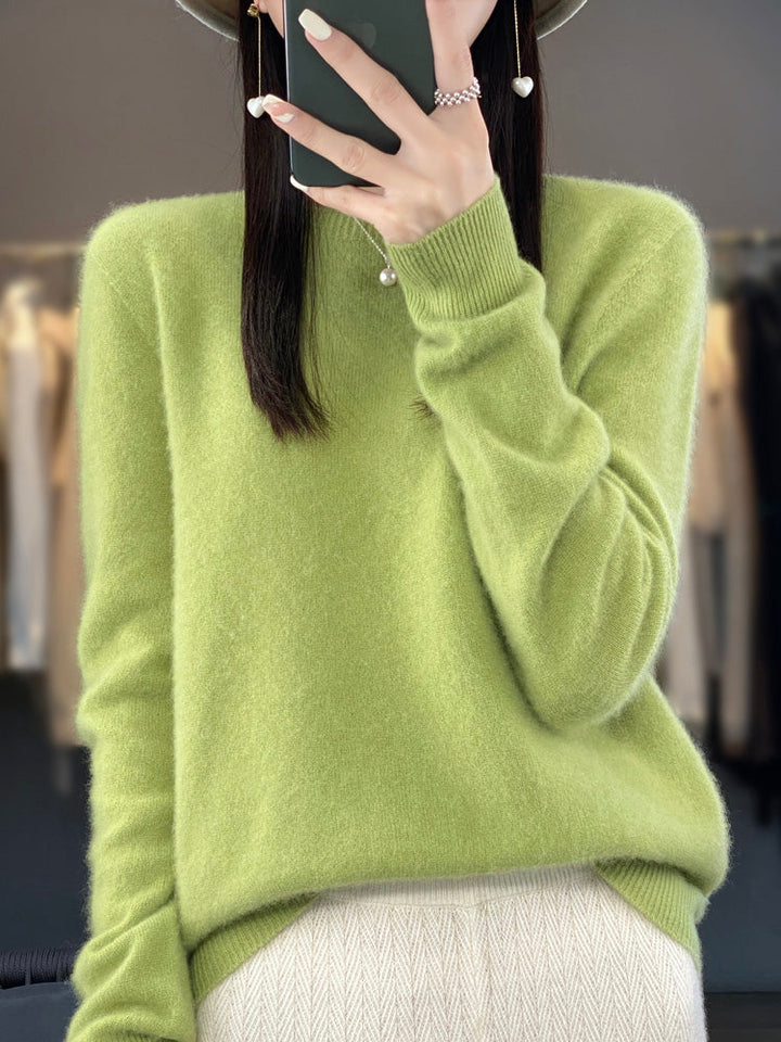 Women's soft-knit crew-neck sweater