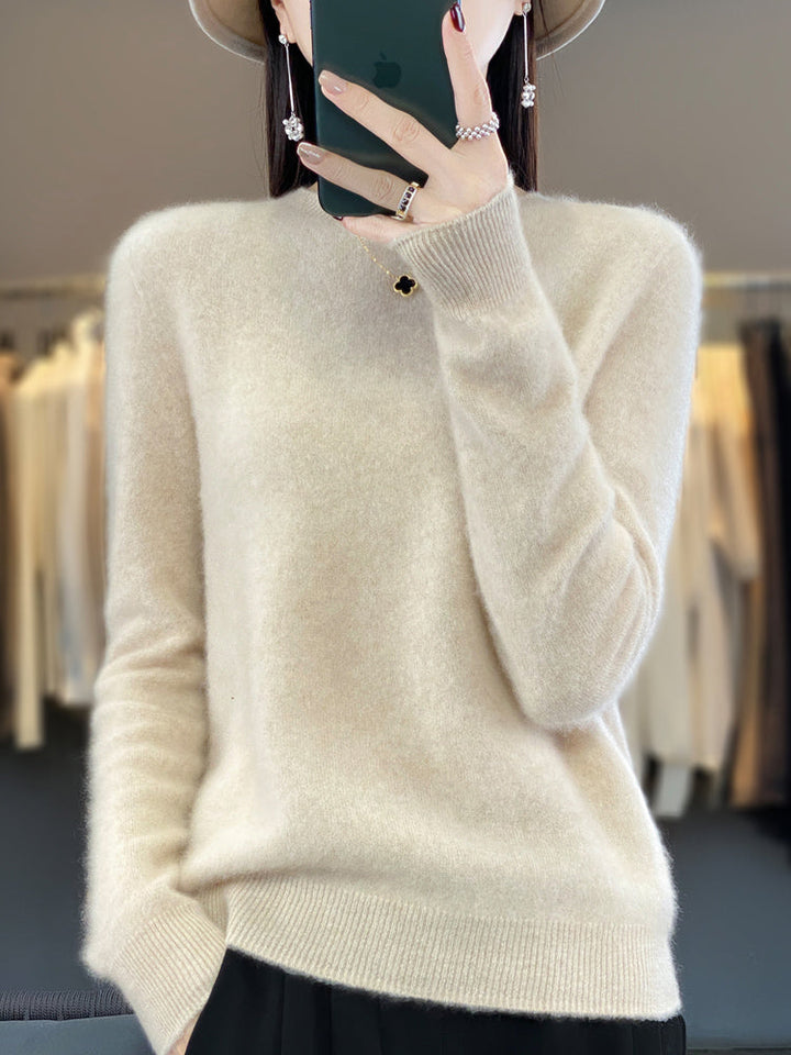 Women's soft-knit crew-neck sweater