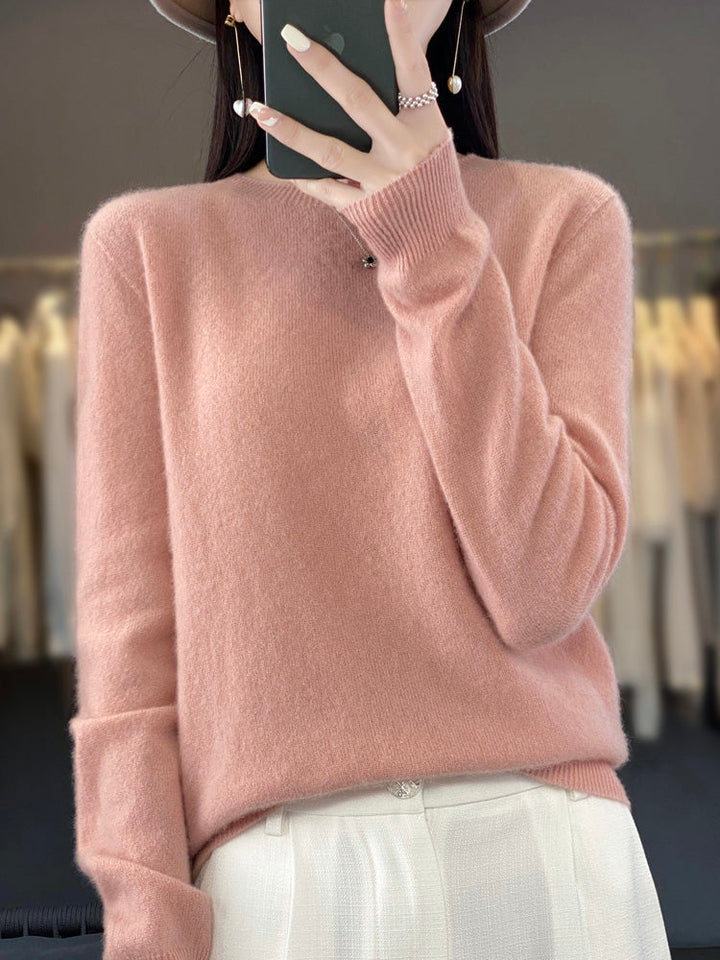 Women's soft-knit crew-neck sweater