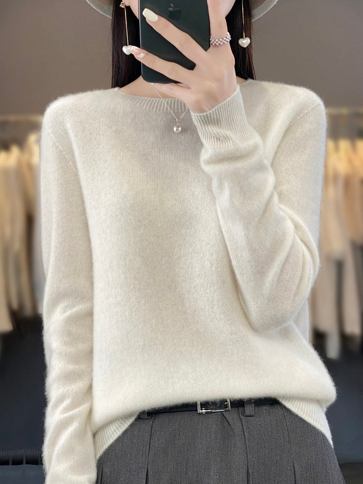Women's soft-knit crew-neck sweater