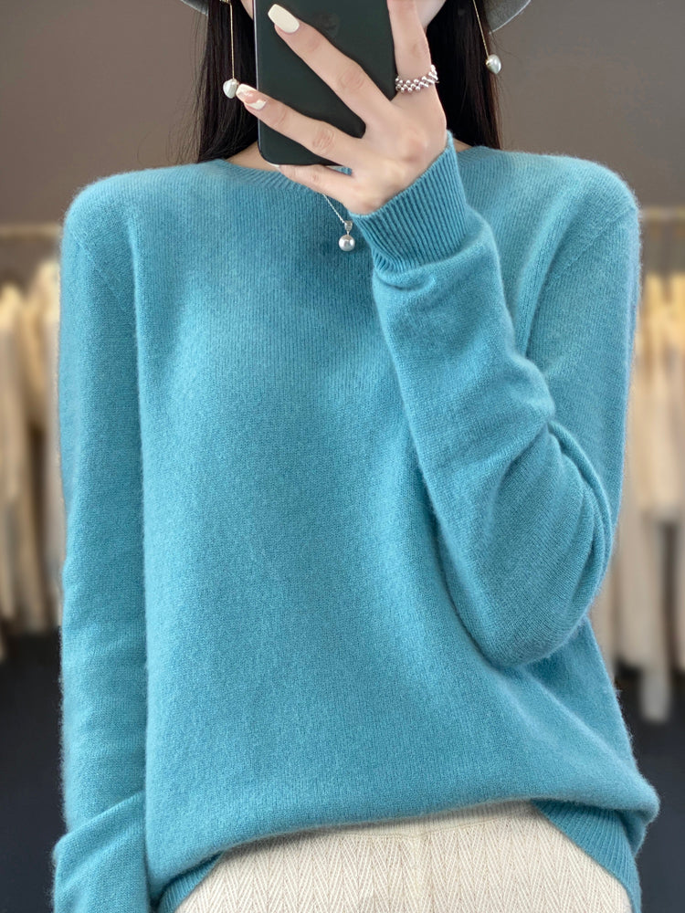 Women's soft-knit crew-neck sweater