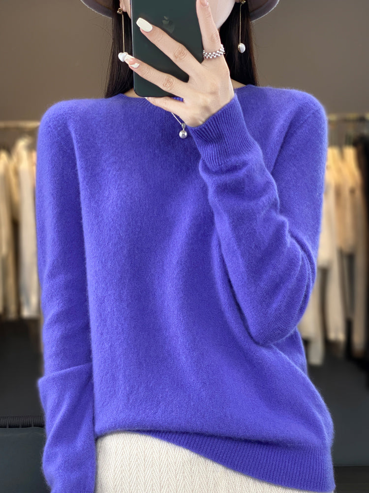 Women's soft-knit crew-neck sweater