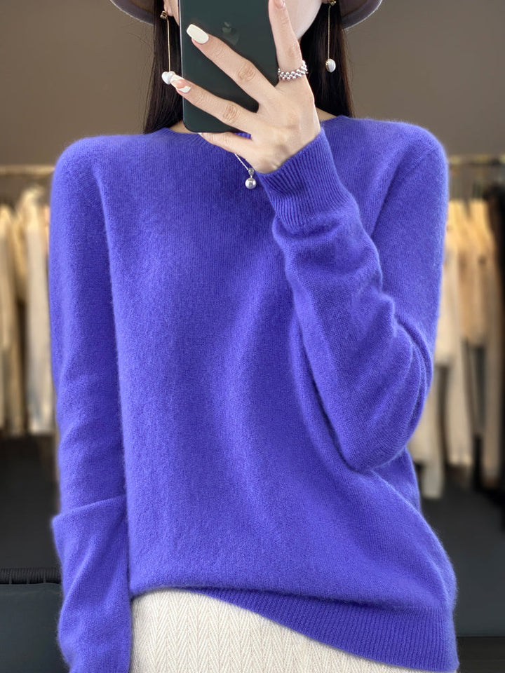 Women's soft-knit crew-neck sweater