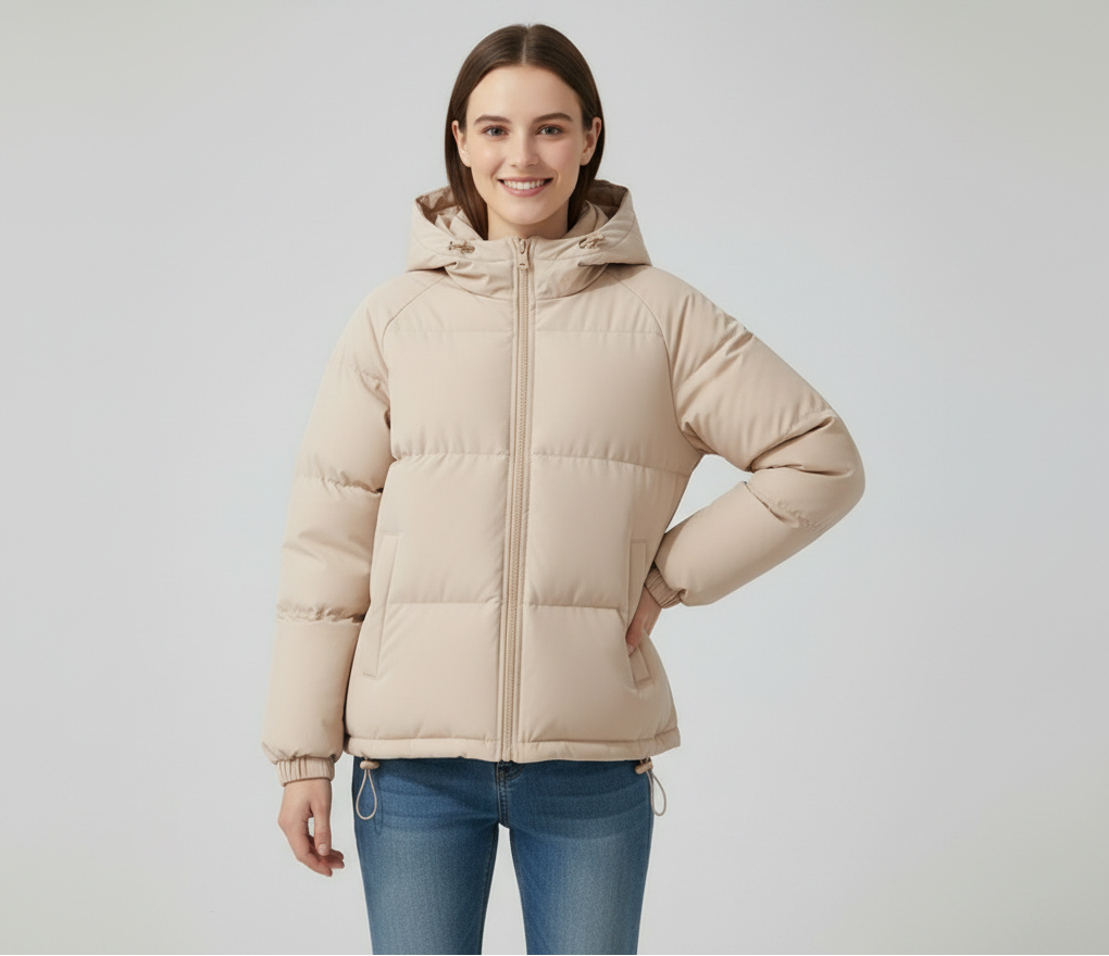 Warm Quilted Puffer Parka for Women
