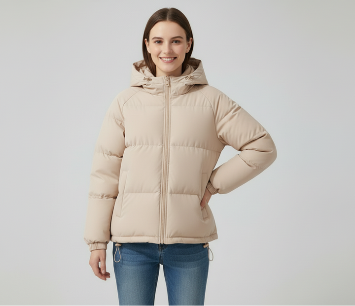 Warm Quilted Puffer Parka for Women