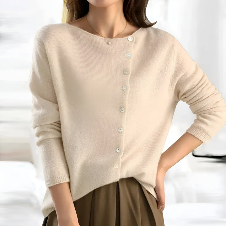 Women's Buttoned V-Neck Cardigan