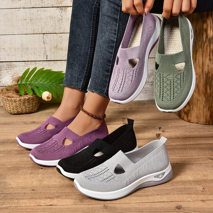 Sneakers Sans Lacets Confort Ergonomique Femme