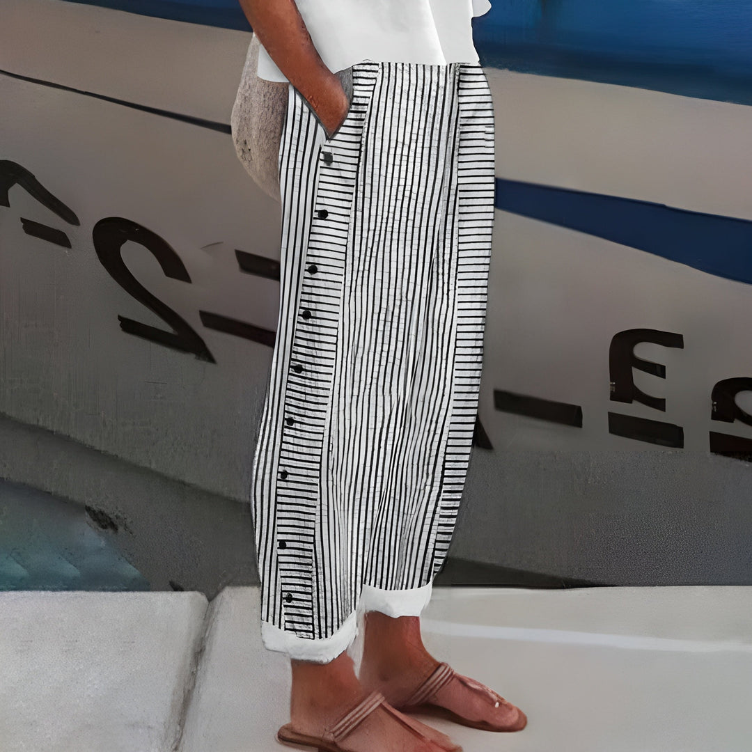 Pantalon Confortable Femme Poches Latérales