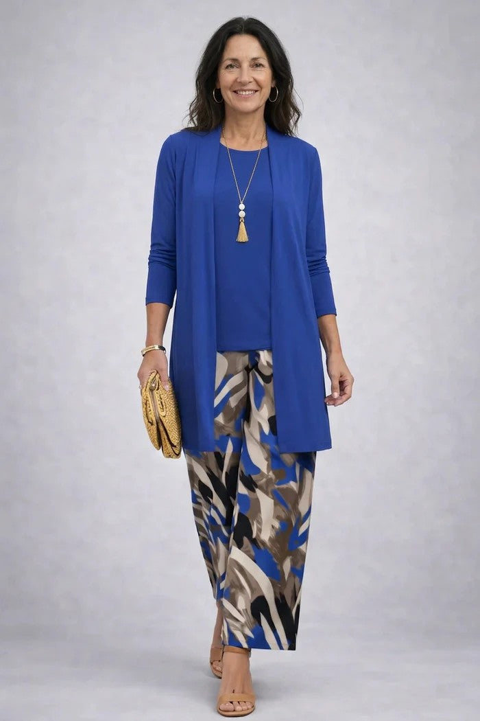 Elegant 3-Piece Patterned Set for Women