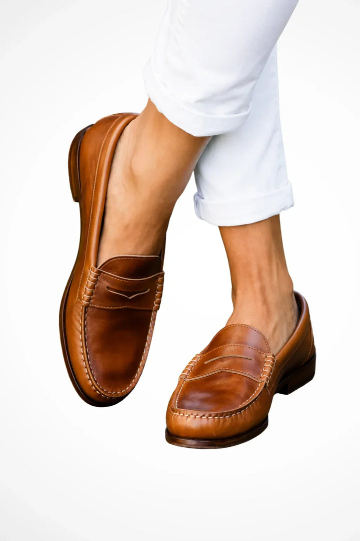 Klassiska loafers i läder för herrar