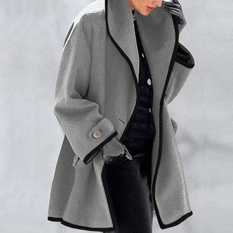 Elegant Women’s Open-Front Trench Coat