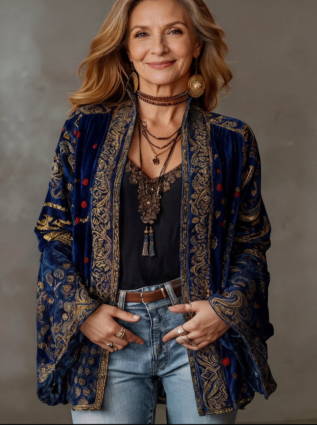 Cardigan Kimono Bohème Fluide Femme