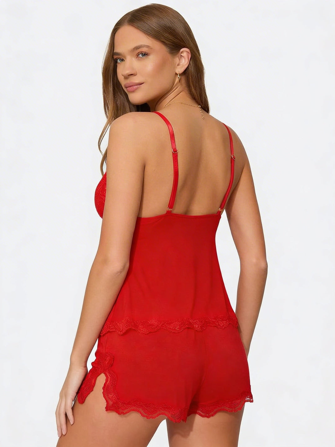 Women's Lace Cami and Shorts Set