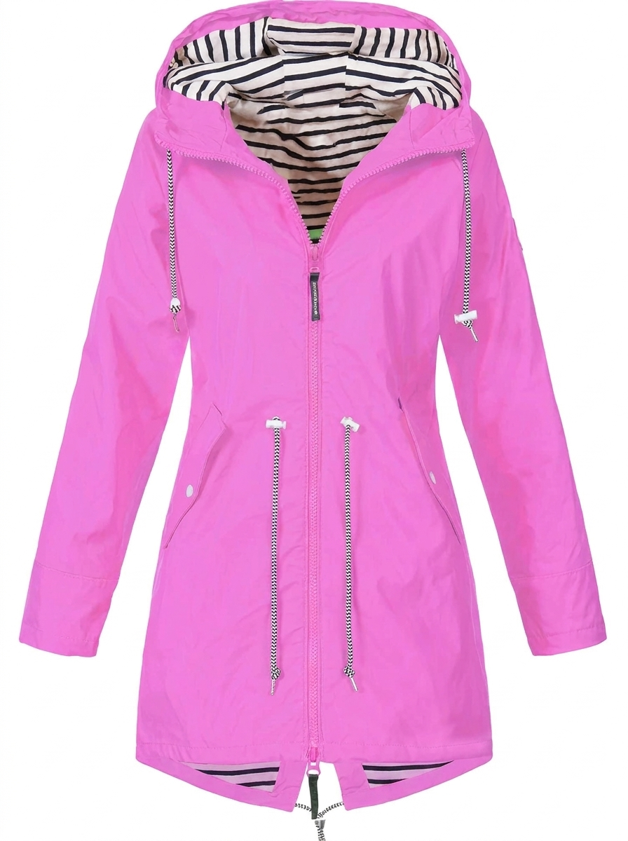 Manteau Imperméable À Capuche Pour Femme