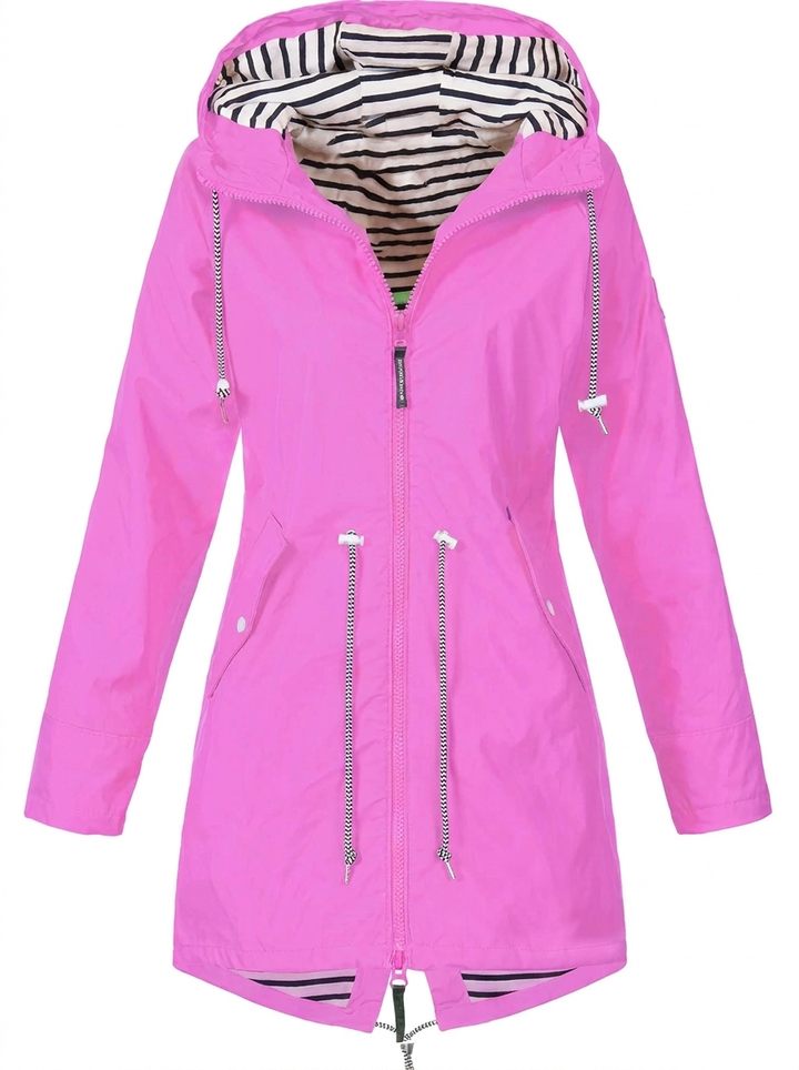 Manteau Imperméable À Capuche Pour Femme