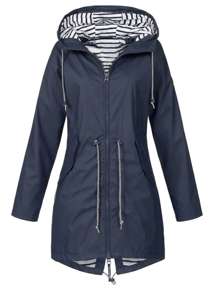 Manteau Imperméable À Capuche Pour Femme