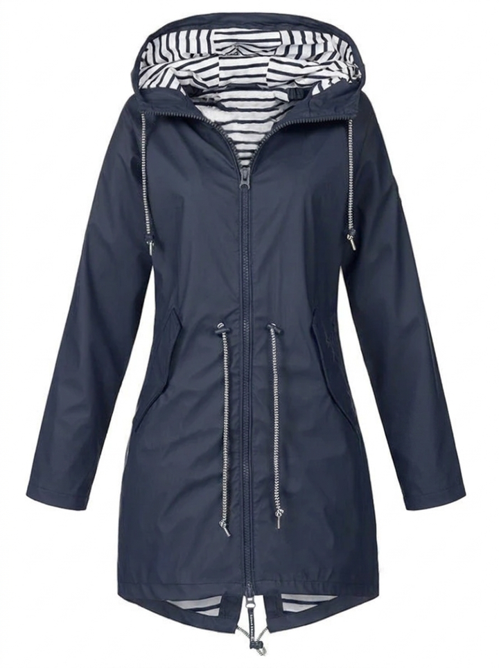Manteau Imperméable À Capuche Pour Femme