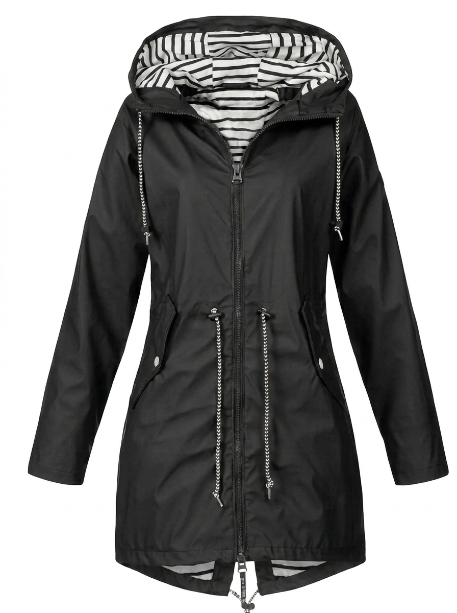 Manteau Imperméable À Capuche Pour Femme