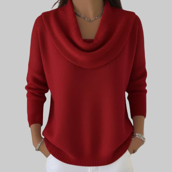 Women's Long-Sleeve Funnel Neck Pullover