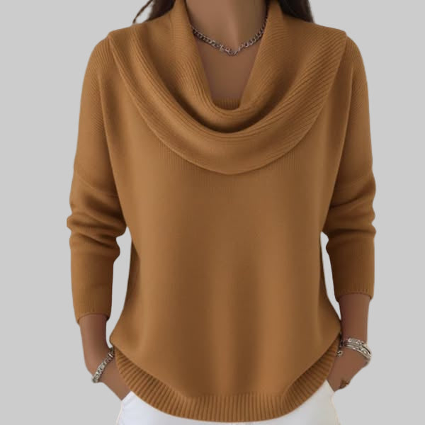 Women's Long-Sleeve Funnel Neck Pullover