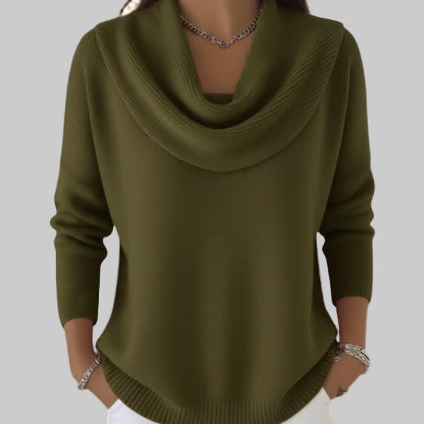 Women's Long-Sleeve Funnel Neck Pullover