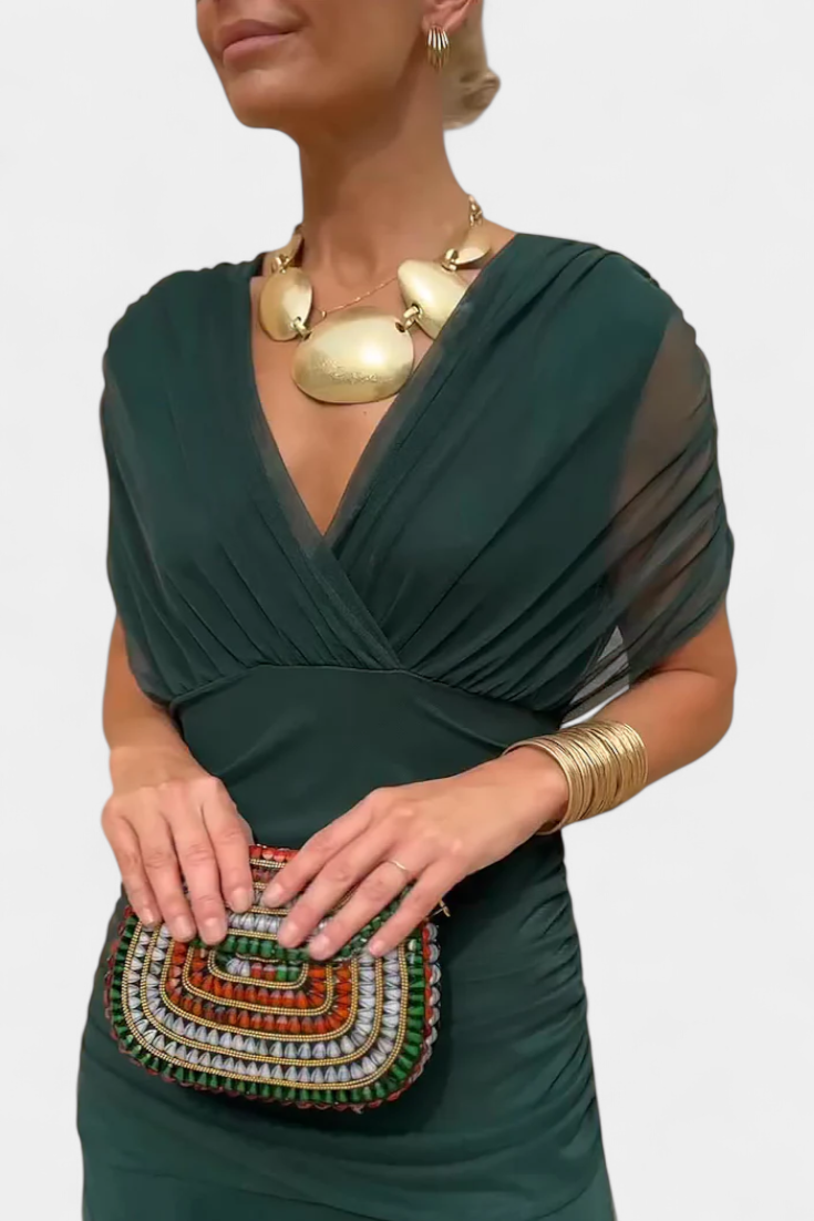 Robe Longue Fluide Femme Épaules Dégagées Soirée