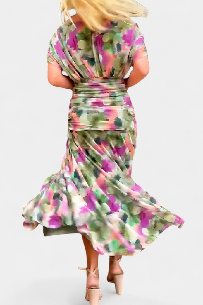 Robe Longue Fluide Femme Épaules Dégagées Soirée