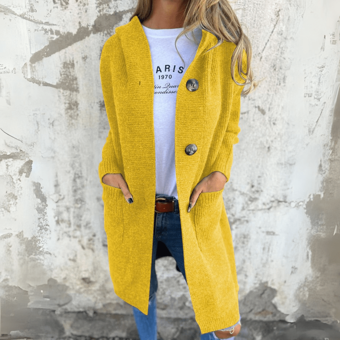 Cardigan Long En Maille Ouvert Sur Le Devant Pour Femme