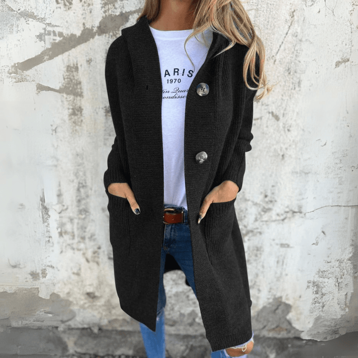 Cardigan Long En Maille Ouvert Sur Le Devant Pour Femme