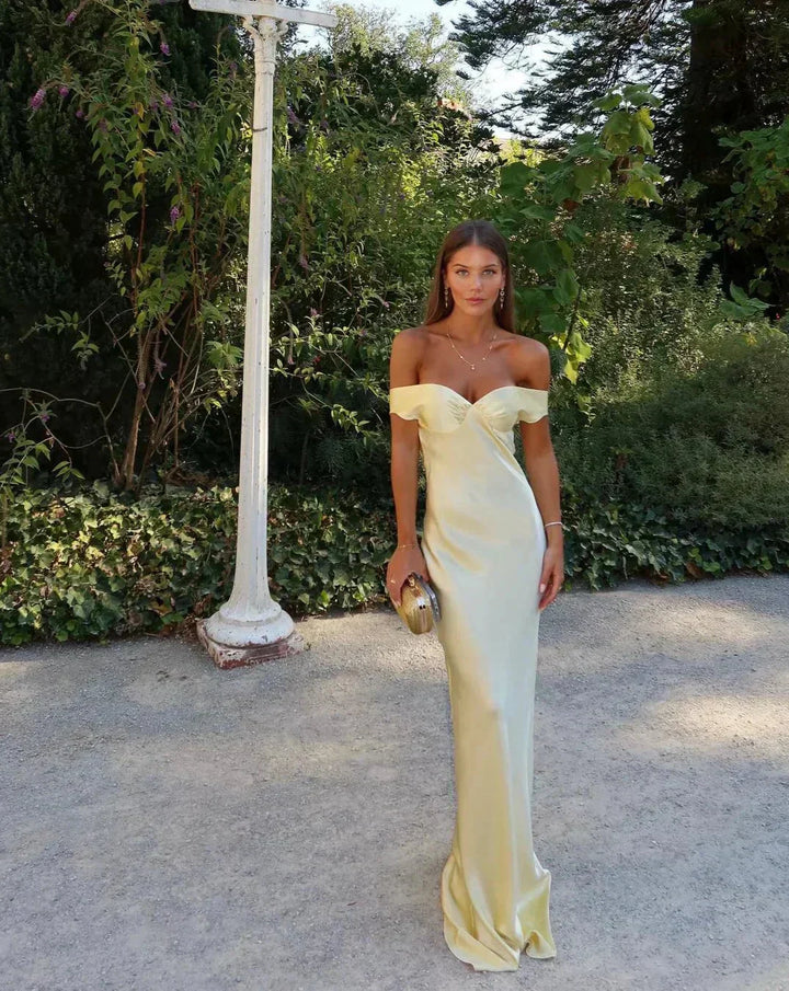 Robe Longue Femme Épaules Dénudées