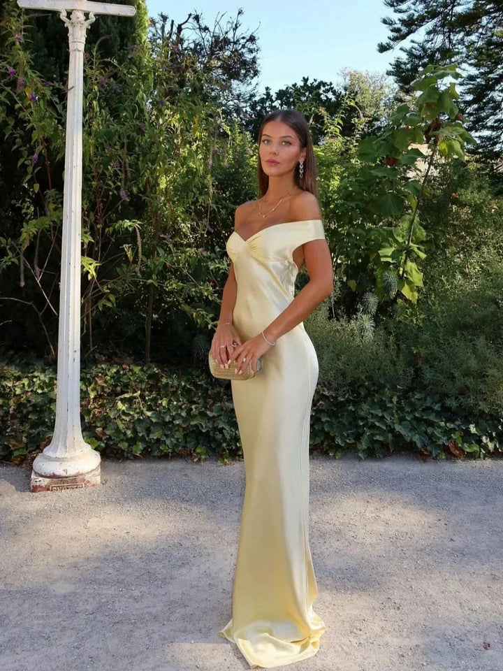 Robe Longue Femme Épaules Dénudées