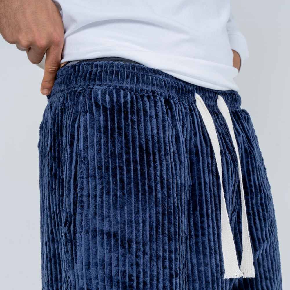 Pantalon Large en Velours Côtelé Pour Homme Coupe Décontractée
