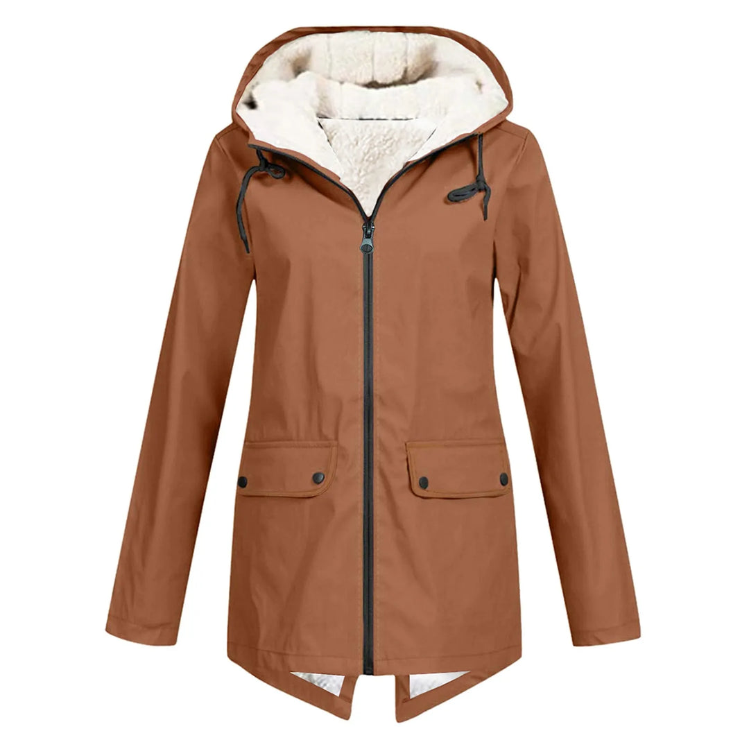 Parka Imperméable Sherpa Pour Femme Hiver