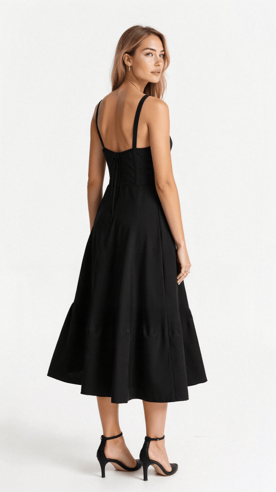 Robe Midi Corsetée Femme