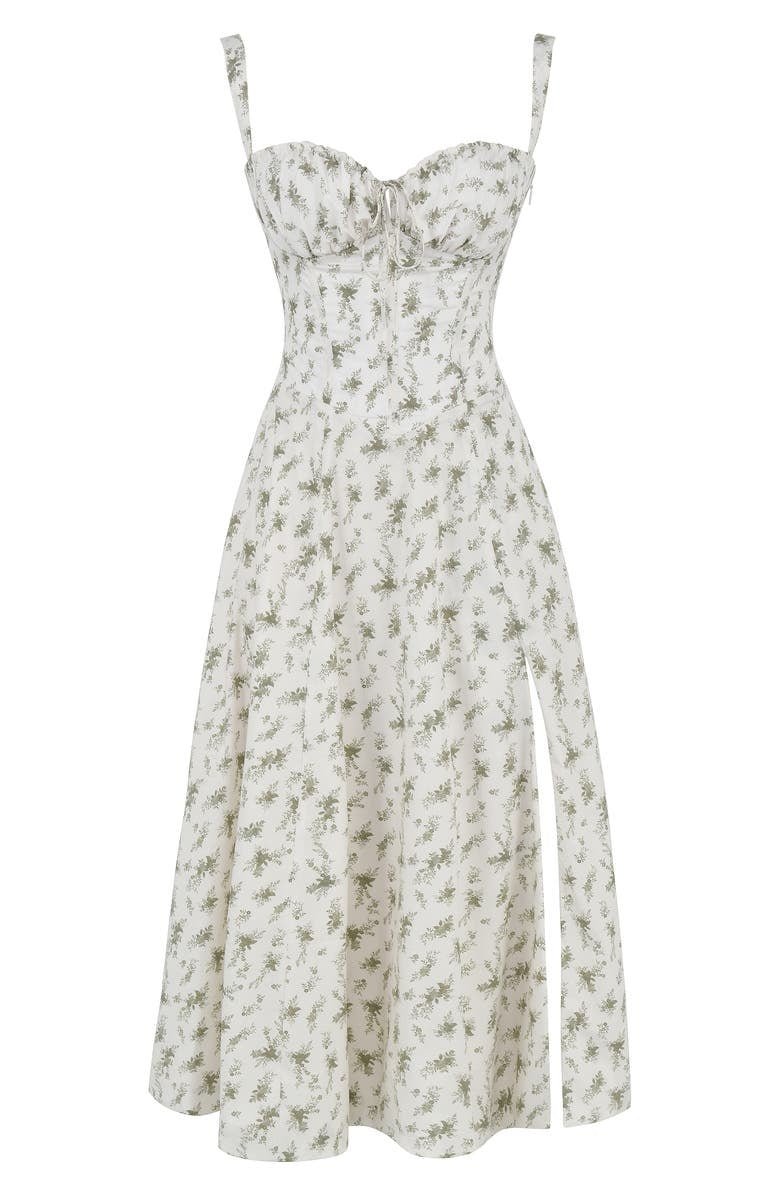 Robe Midi Corsetée Femme