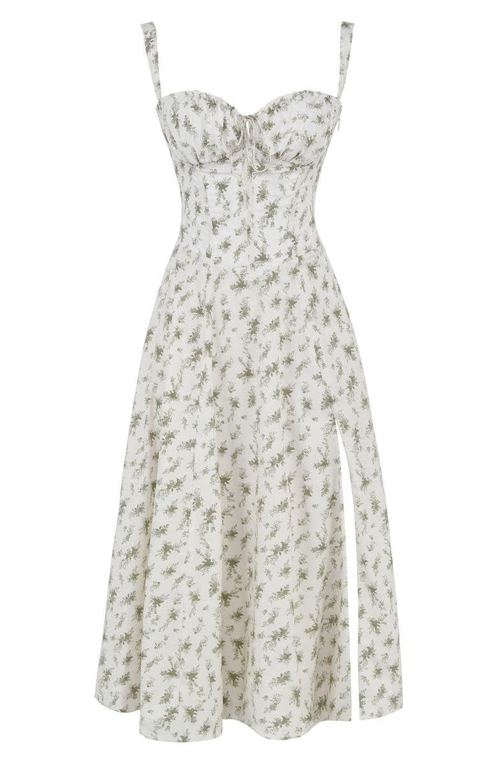 Robe Midi Corsetée Femme