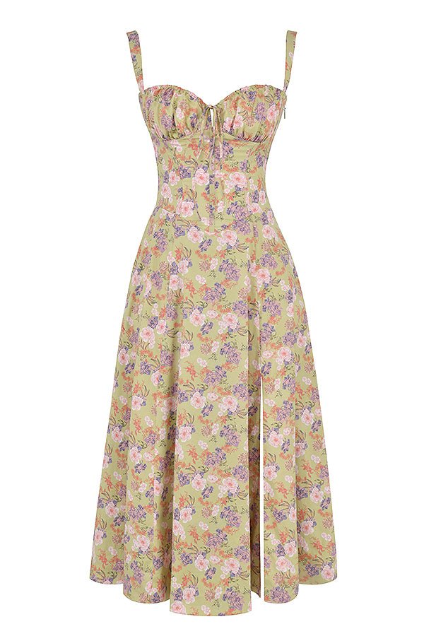 Robe Midi Corsetée Femme