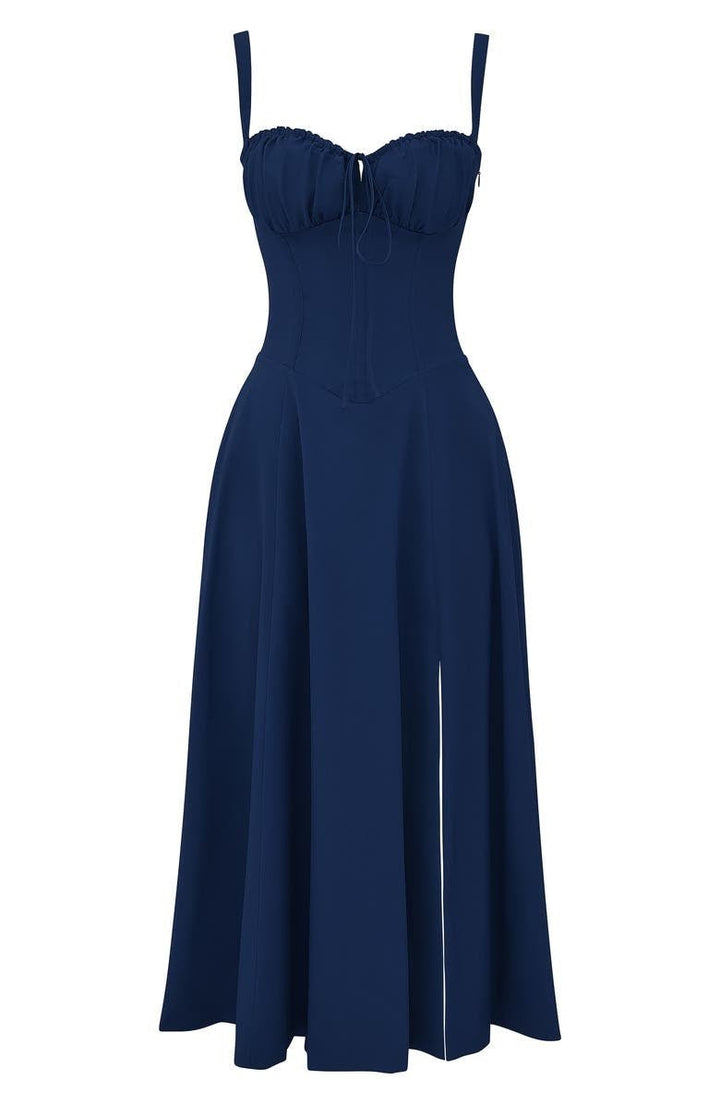 Robe Midi Corsetée Femme