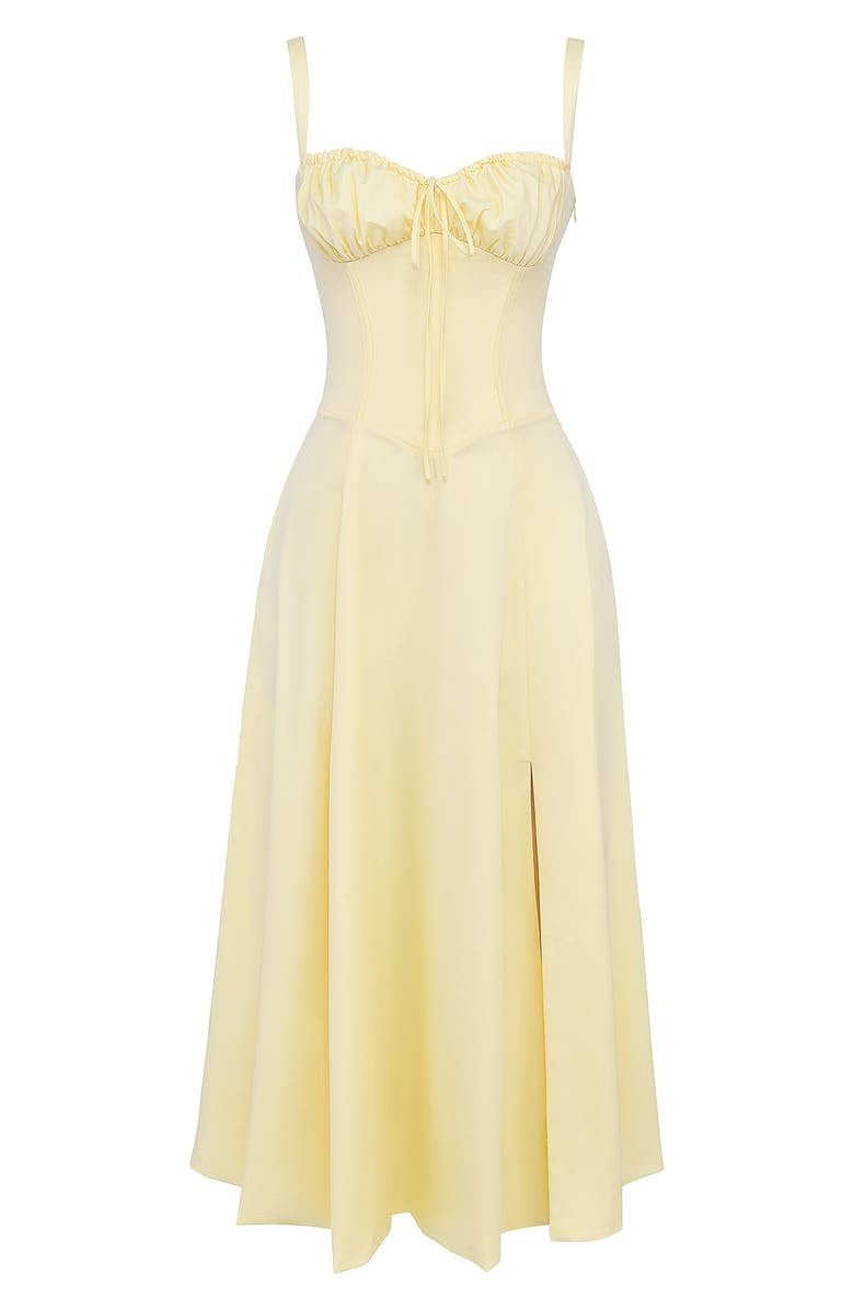 Robe Midi Corsetée Femme